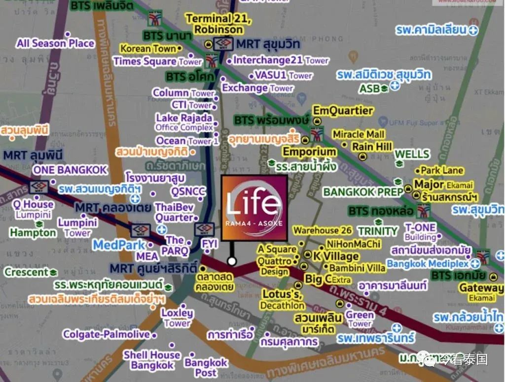 曼谷Life Rama4-Asok,离地铁450米,享三大核心区缤纷生活插图21 曼谷Life Rama4-Asok,离地铁450米,享三大核心区缤纷生活插图21